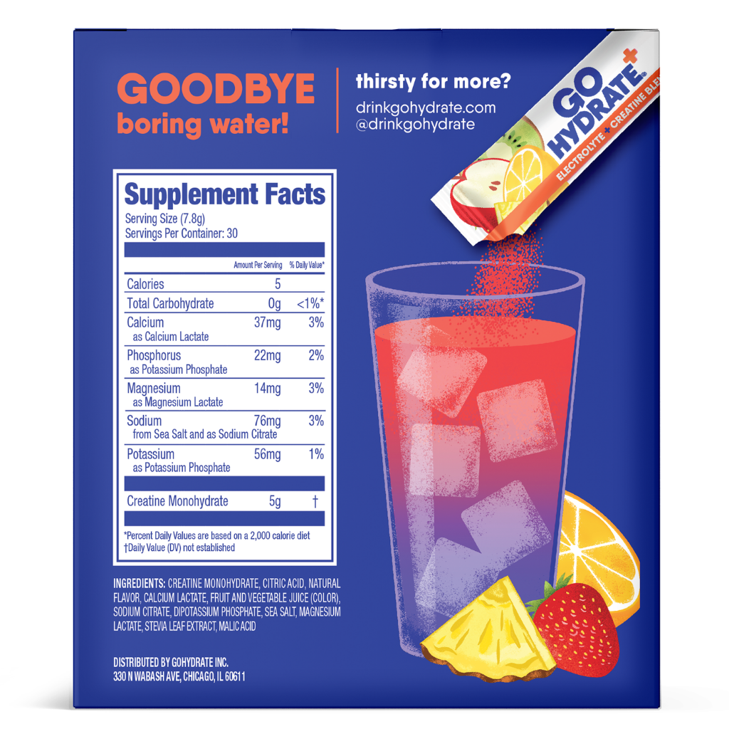 GoHydrate+ Creatine Fruit Punch