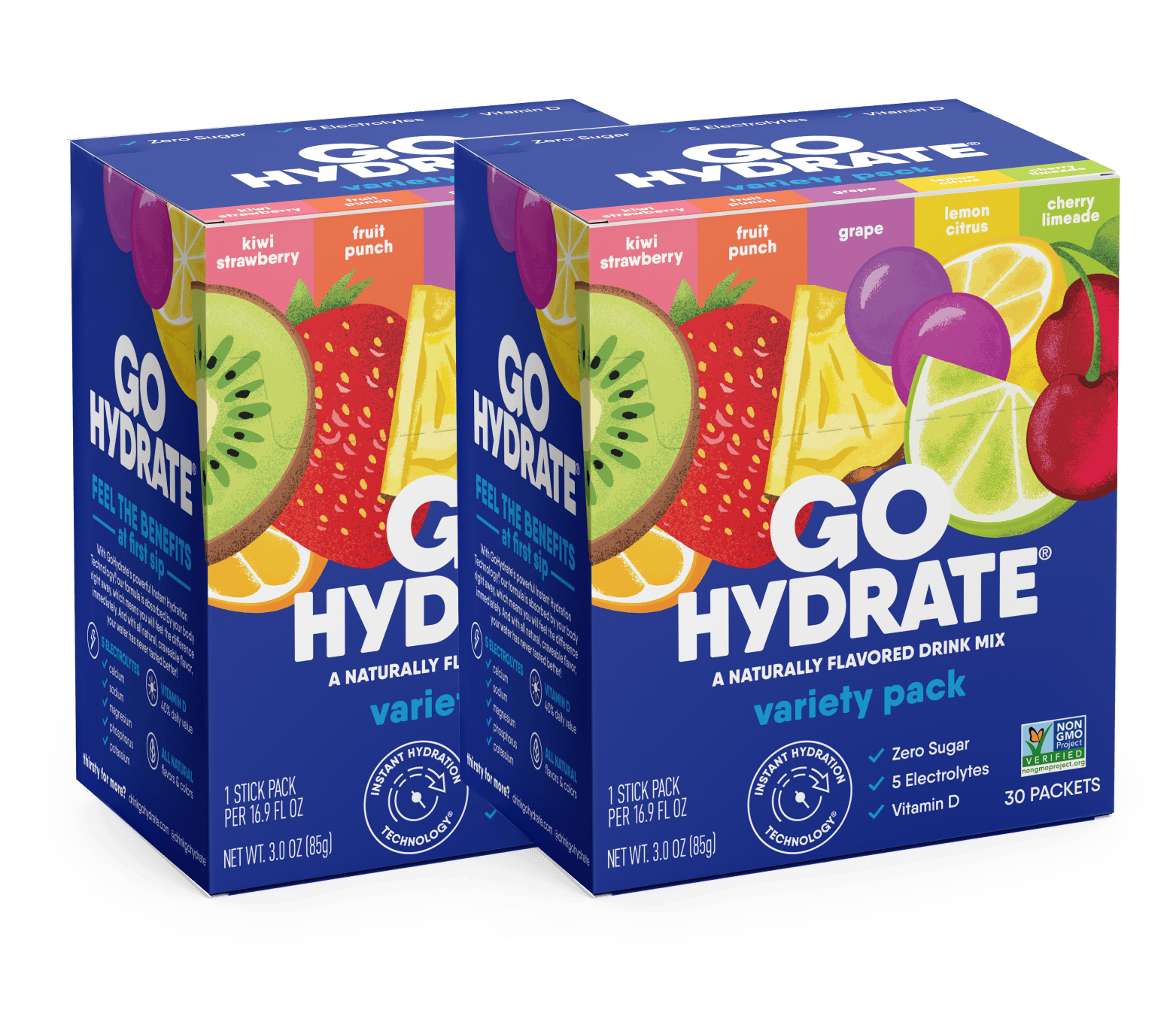 GoHydrate Variety Pack Bundle - Front of Box